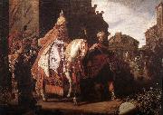 LASTMAN, Pieter Pietersz. The Triumph of Mordecai g oil painting artist